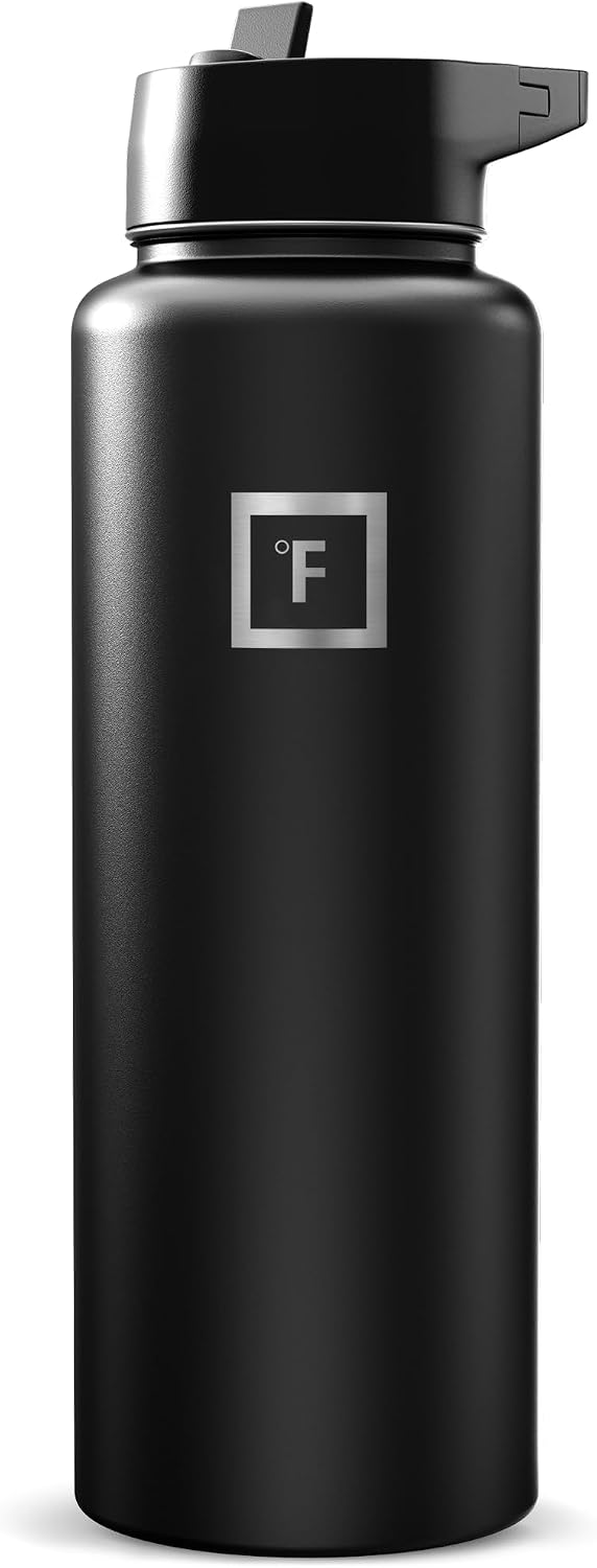 40 oz Insulated Water Bottle with Straw