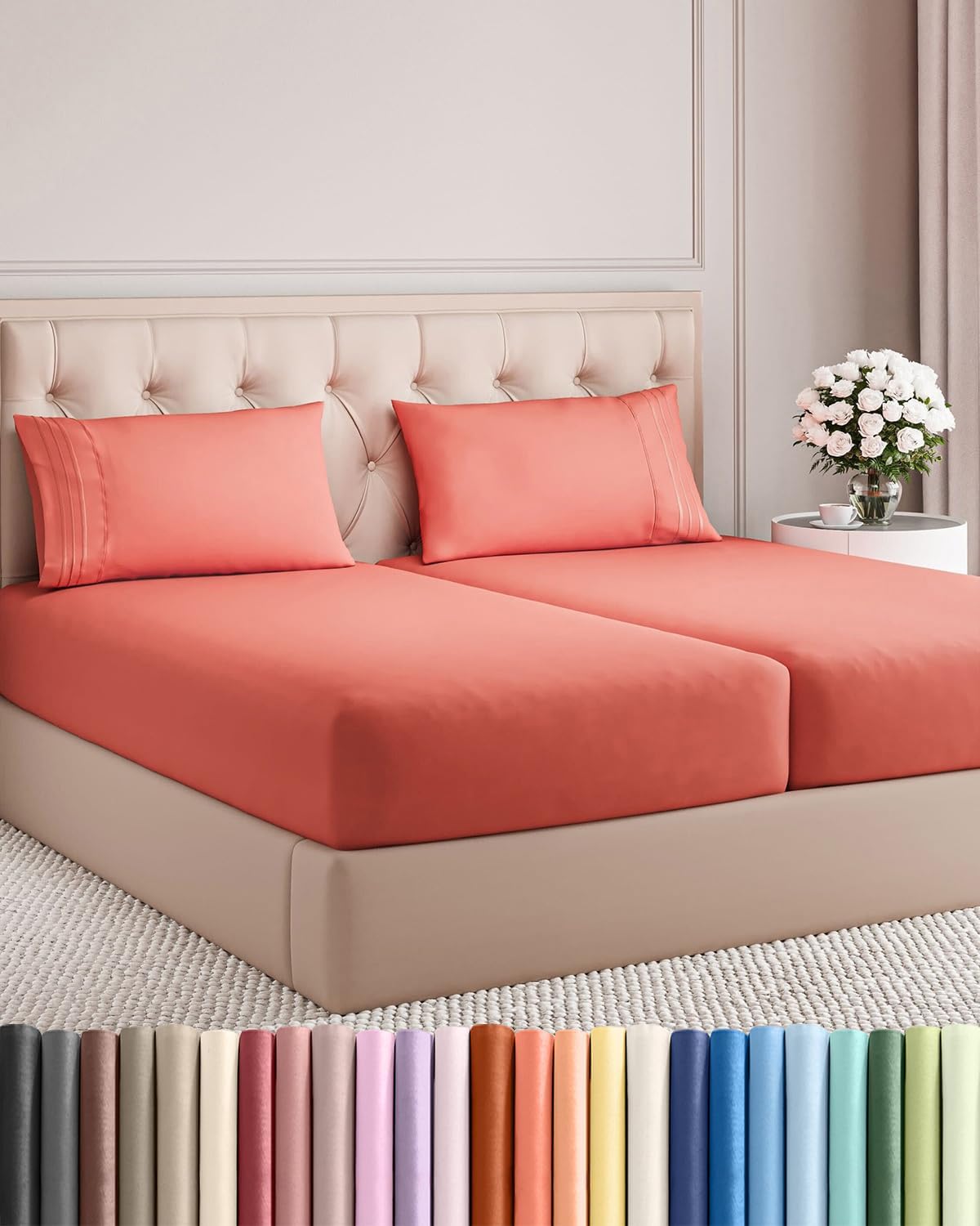 Split King 5-Piece Cooling Sheet Set