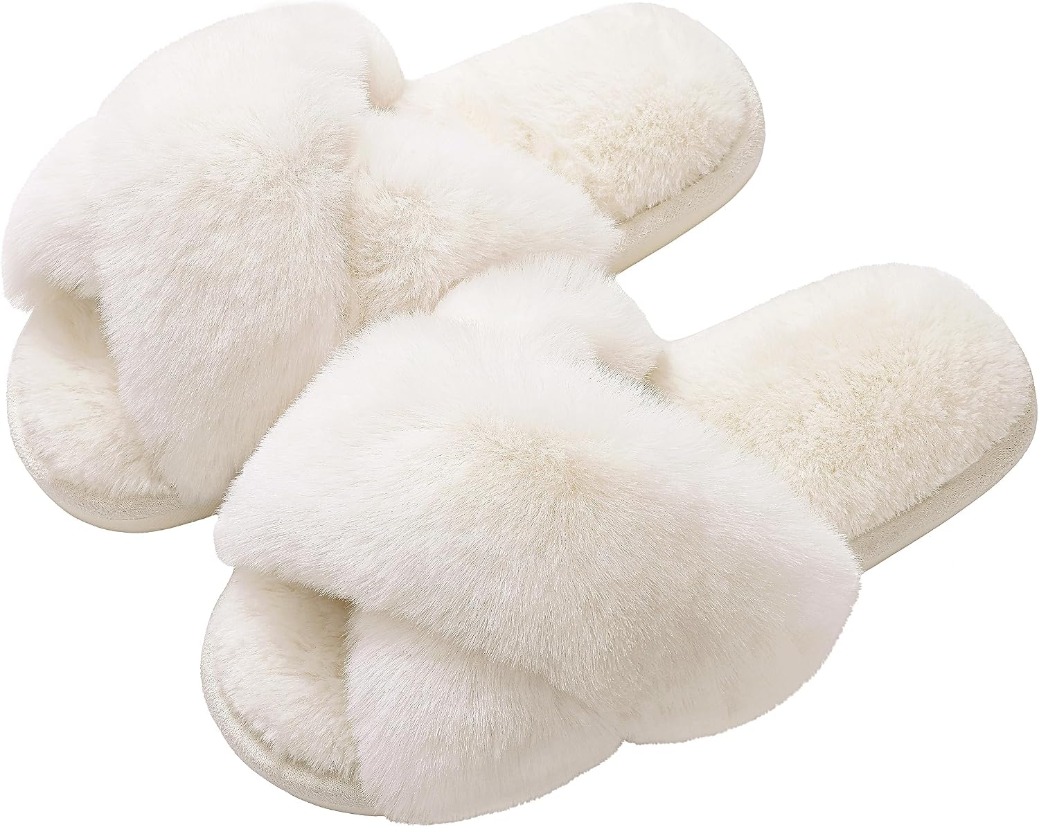 Memory Foam Fuzzy House Slippers