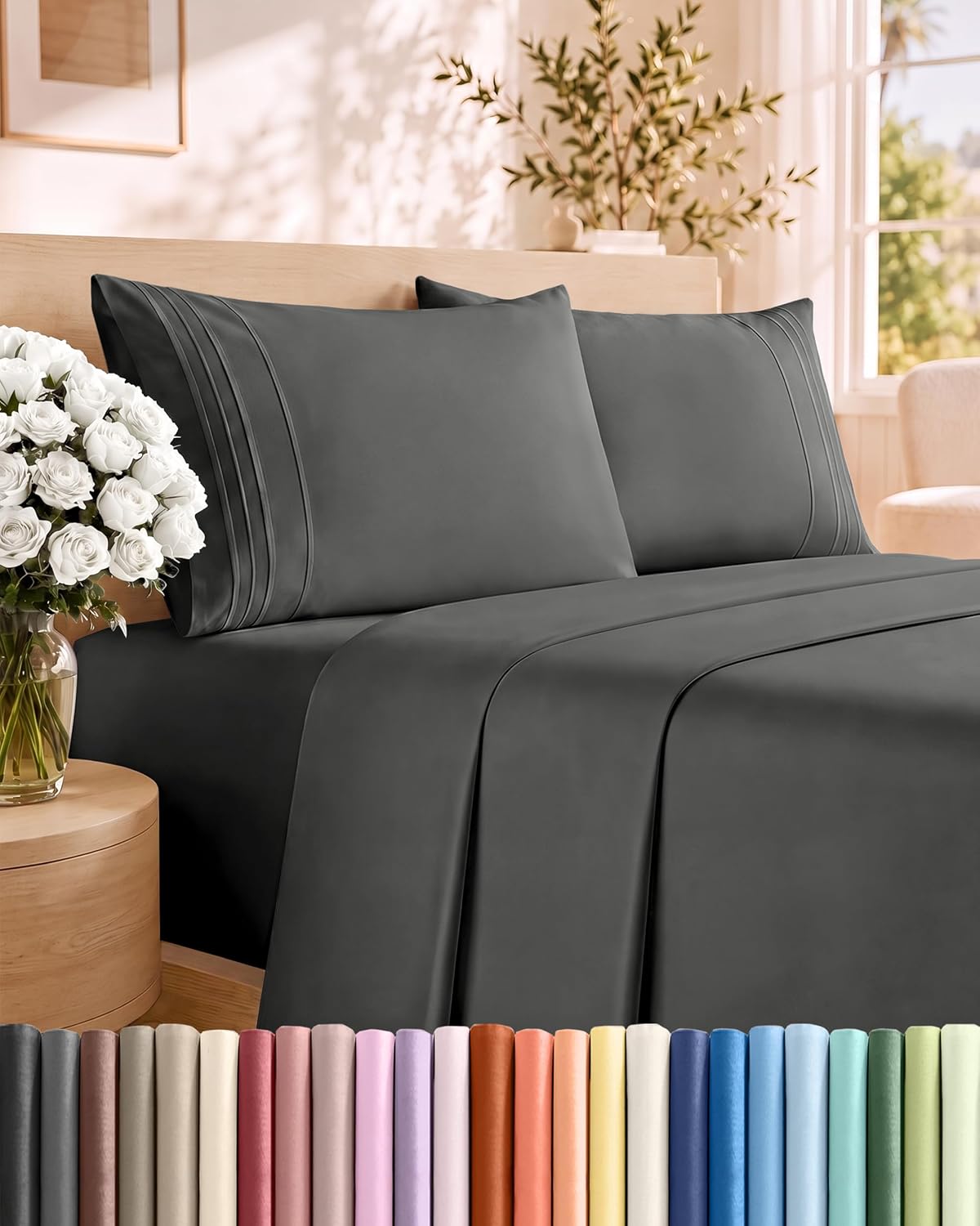 Queen 4 Piece Cooling Sheet Set