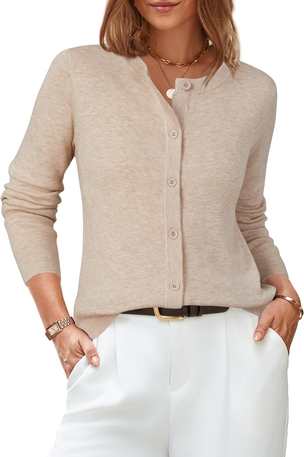 Wool-Blend Fall Cardigan