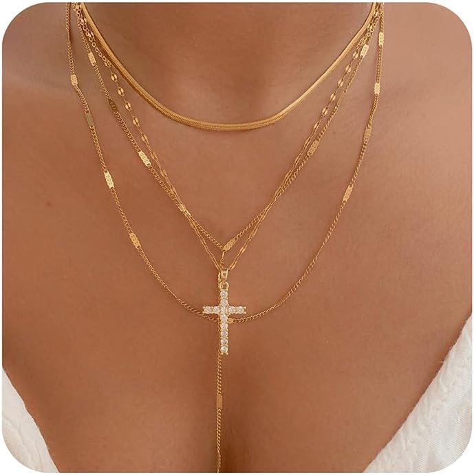 14K Gold Plated Layered Necklace