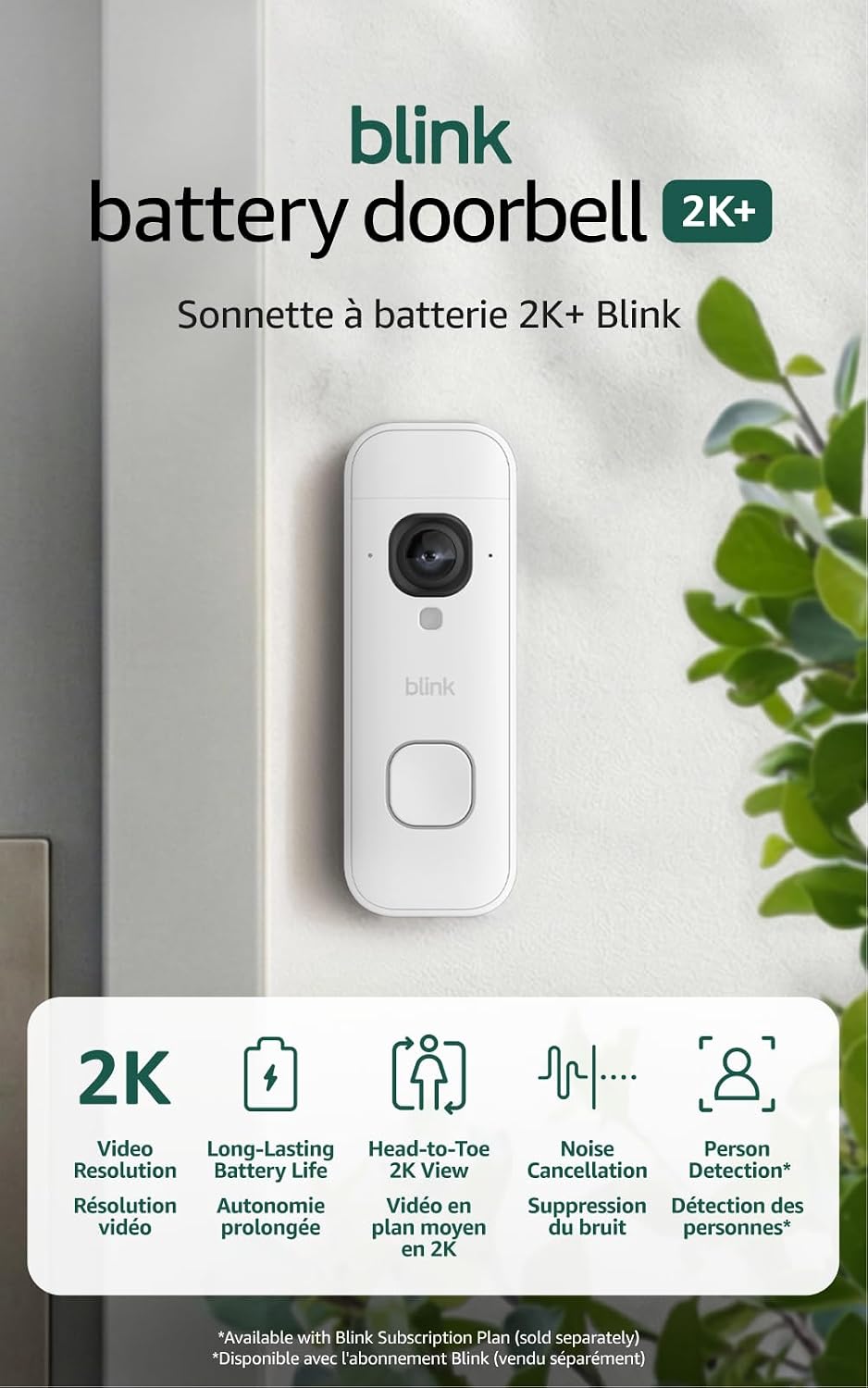 Battery Doorbell 2K+