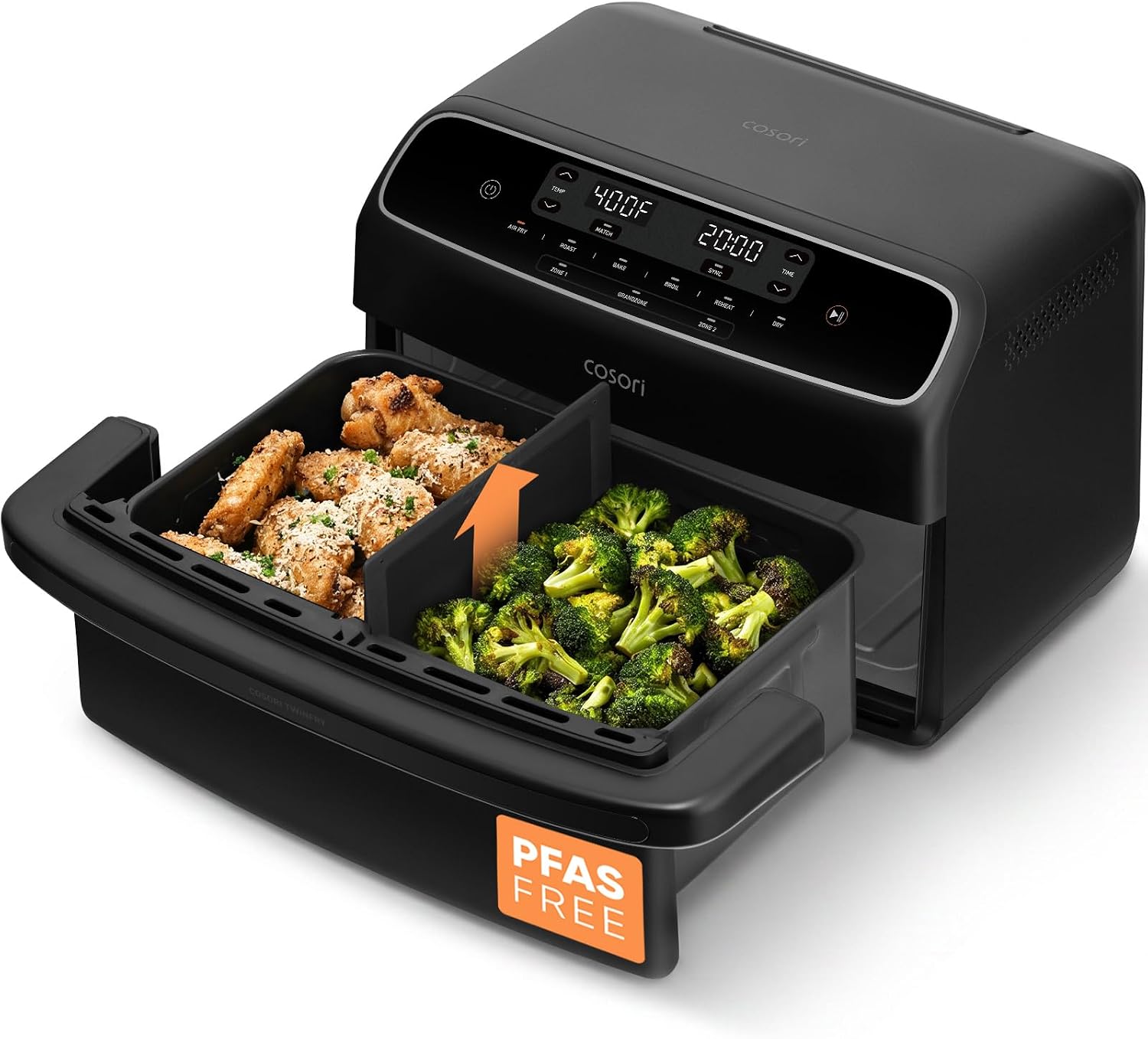 TwinFry 9 QT Double Air Fryer